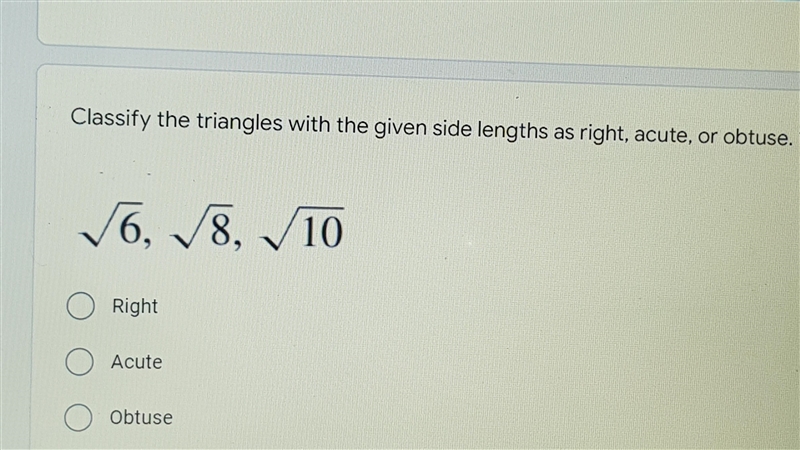 Help me please. lesson 9.3 converse if the pythagorean theorem-example-1