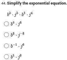 Simplify the exponential equation.-example-1