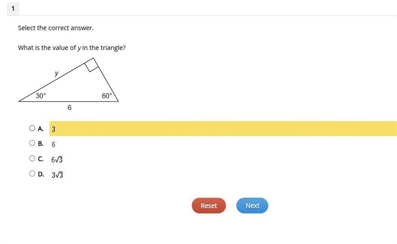 What is the value of y in the triangle?-example-1