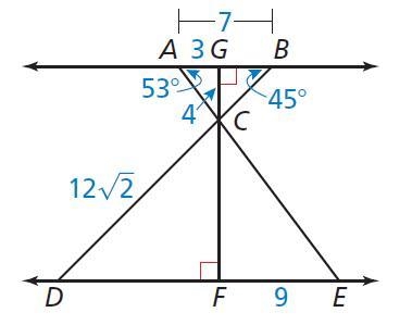 Use the diagram to complete the statement. measure of angle ECD-example-1