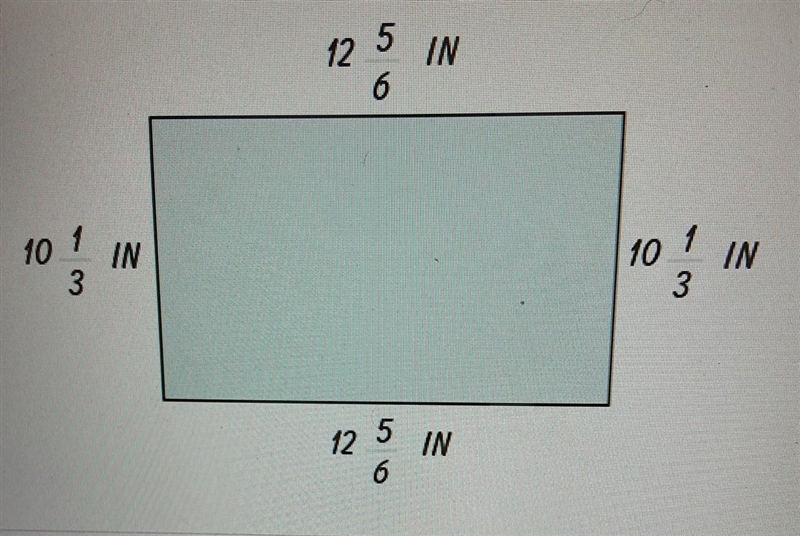 Describe how to find the perimeter of a shape with fractional sides.​-example-1