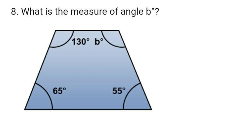 What is the measure of angle b°?​-example-1