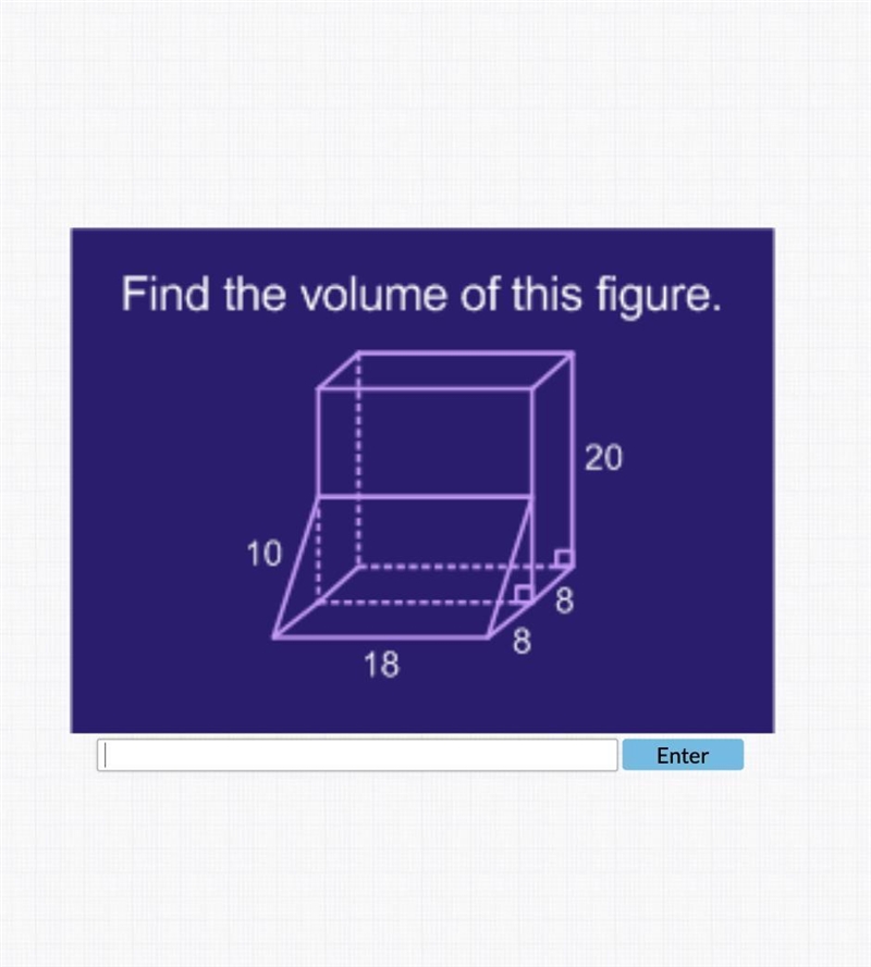 Find the volume of this figure.-example-1