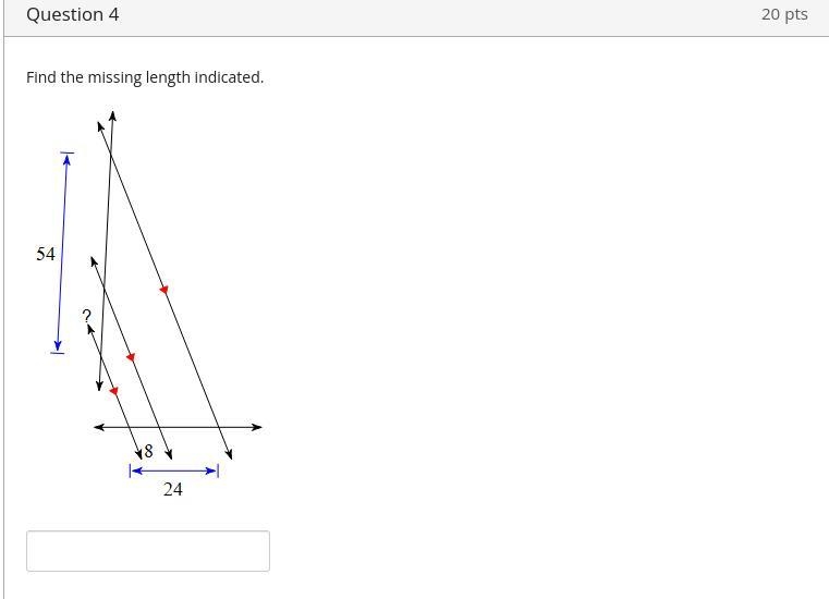 Find the missing length indicated.-example-1