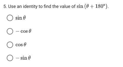 Use an identity to find the value of-example-1