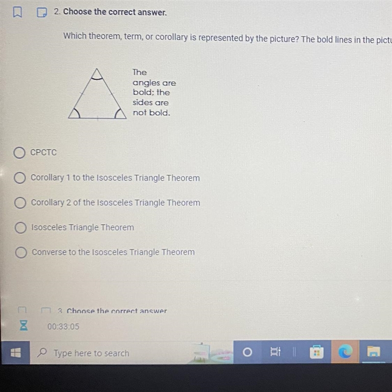 2. Choose the correct answer. Which theorem, term, or corollary is represented by-example-1