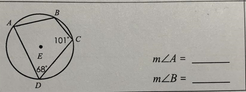 Need help with inscribed angles-example-1