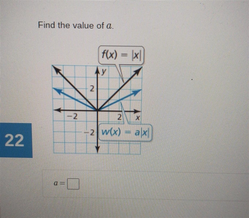 Find the value of a. ​-example-1