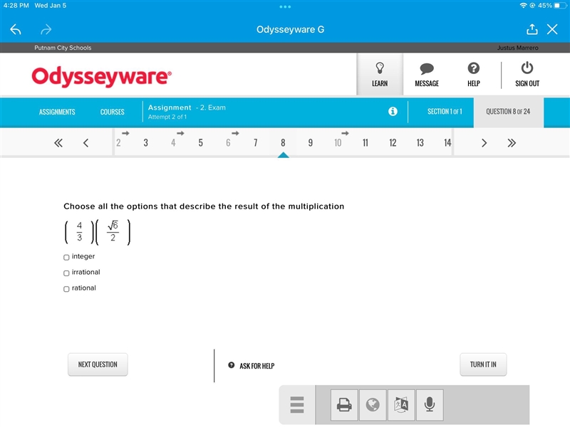 Choose all the options that describe the result of multiplication look at photo-example-1