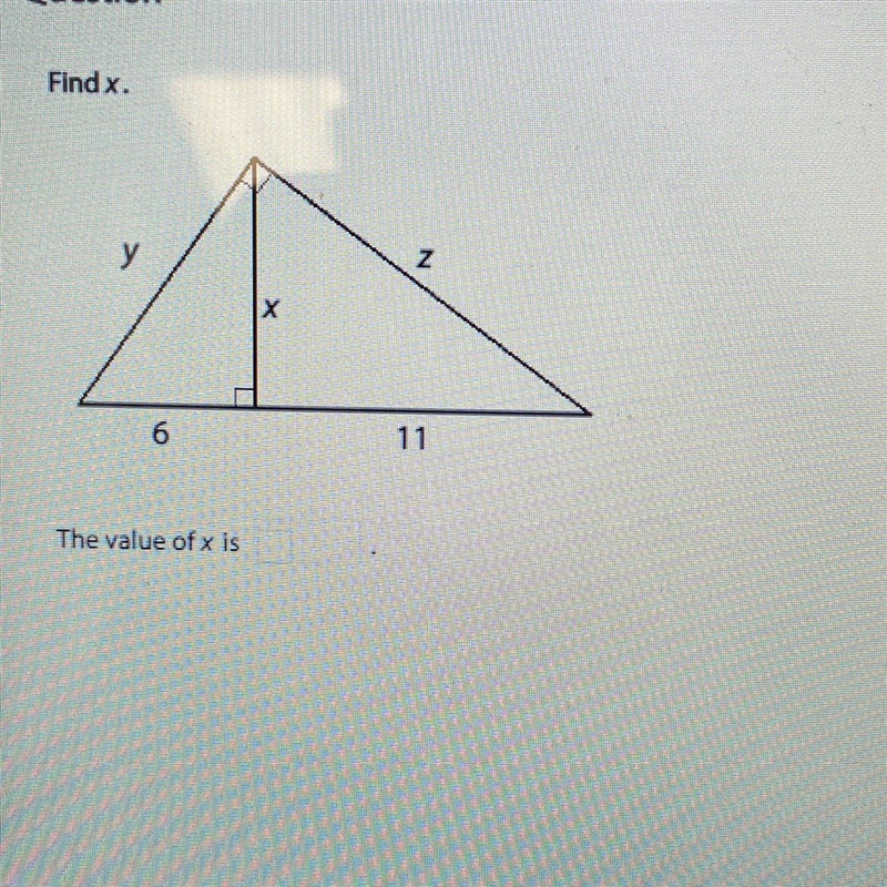 Please help Find the value of x-example-1