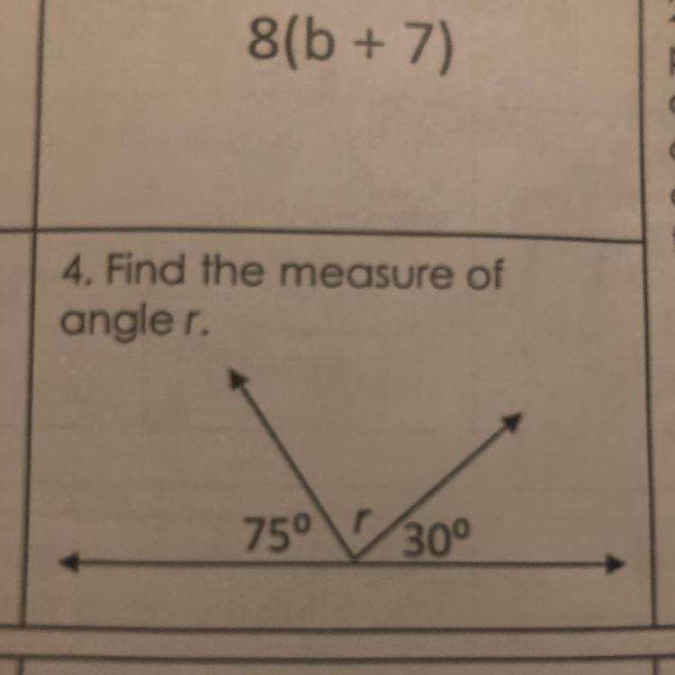 Find the measure of angle r-example-1