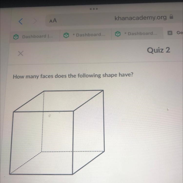 00 How many faces does the following shape have?-example-1