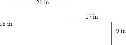 What is the area of the triangle pictured? A. 612 in2 B. 540 in2 C. 555 in2 D. 531 in-example-1