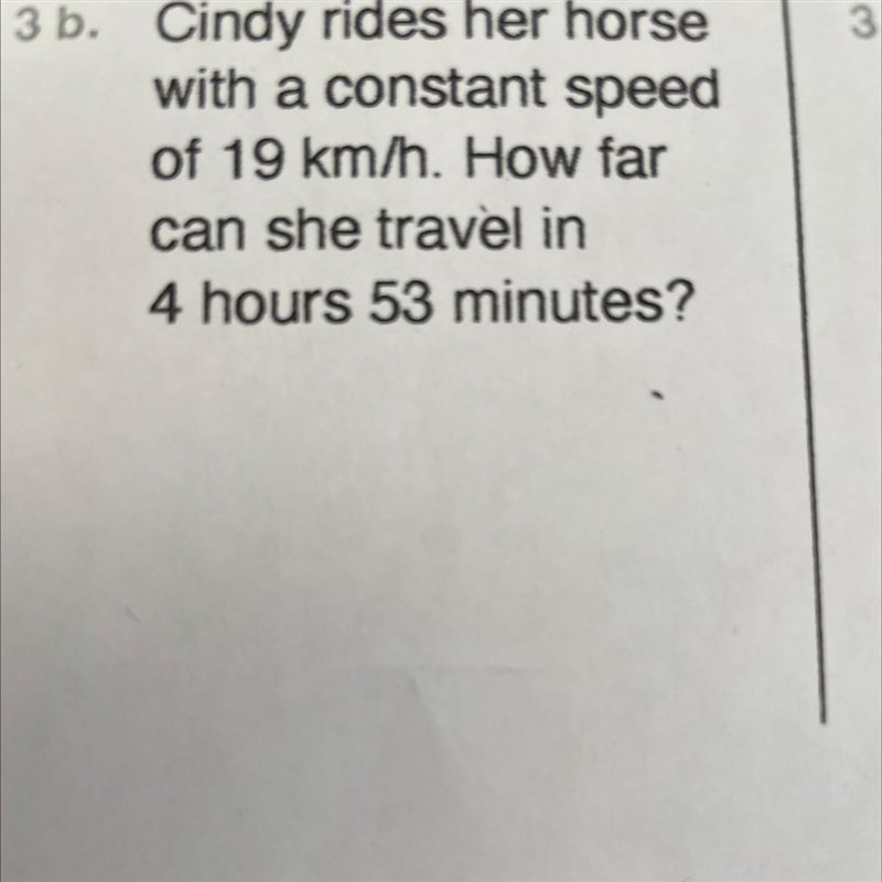 How far can she travel in 4 hours 53 minutes?-example-1