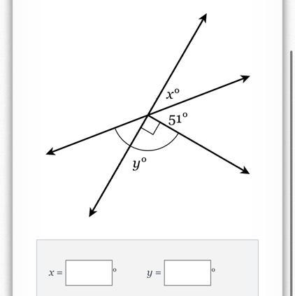 Find the measure of the missing angles .-example-1