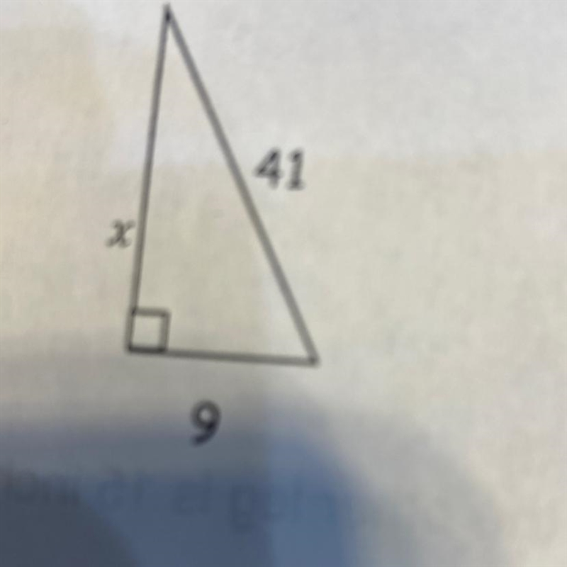 Find each of the missing sides of the right triangles using Pythagorean Theorem.-example-1