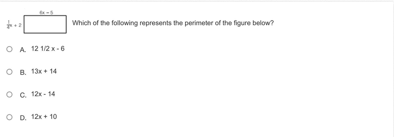 Which of the following represents the perimeter of the figure below?-example-1