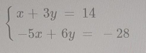 when solving the system below algebraically using the substitution method, which of-example-1