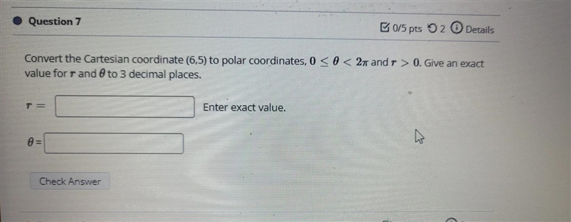 I have a trig question about the Cartesian coordinate and converting to polar coordinates-example-1