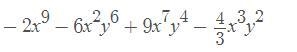 How many terms are in this polynomial? What is the degree of the fourth term? What-example-1