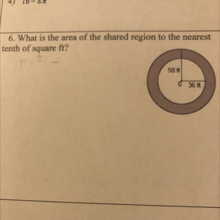 6. What is the area of the shared region to the nearest tenth of square ft?-example-1