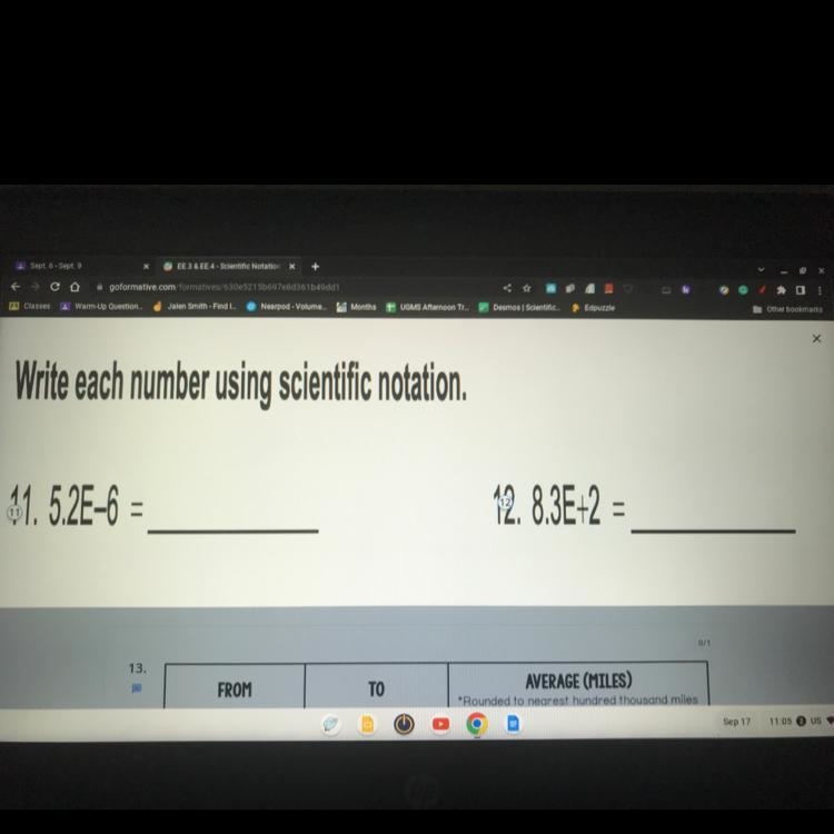 Help fast please Write each number using scientific notation-example-1