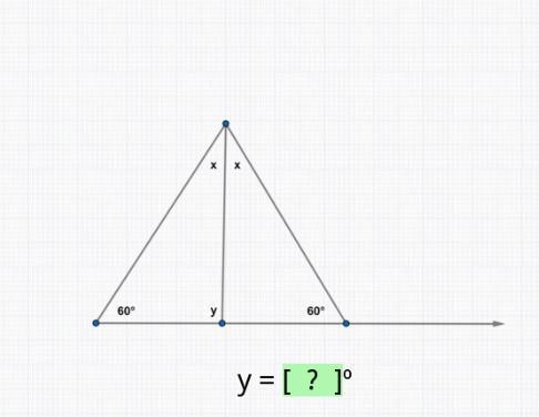 Angle Sum Theorem. y = ?-example-1