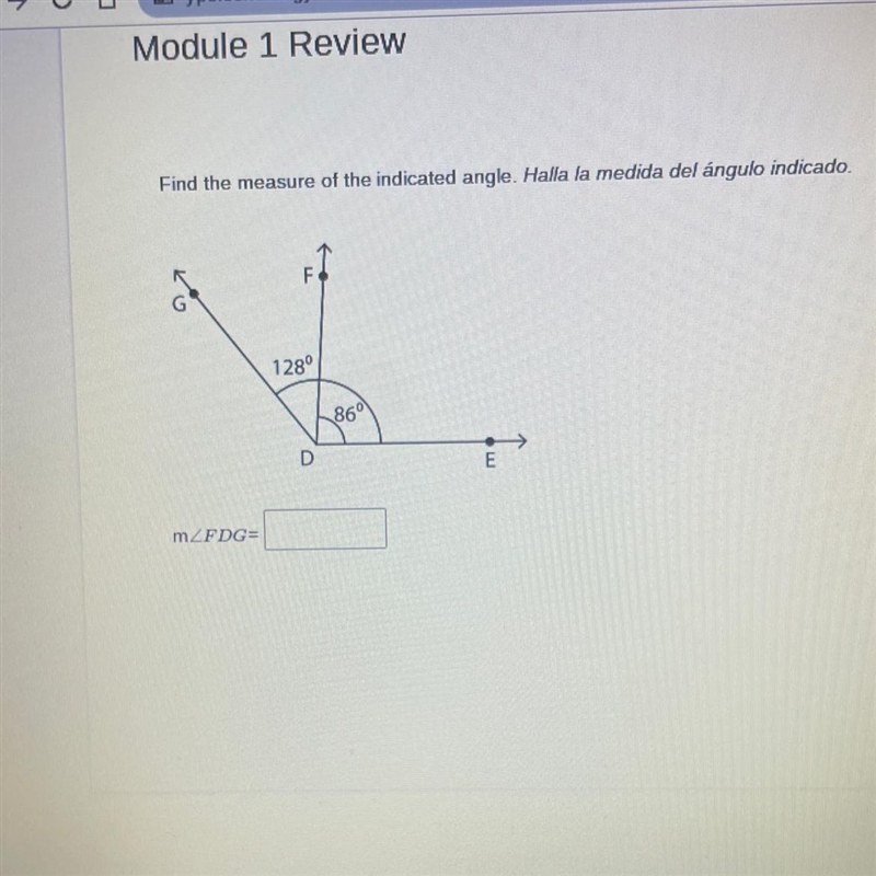 Find the measure of the indicated angle.-example-1