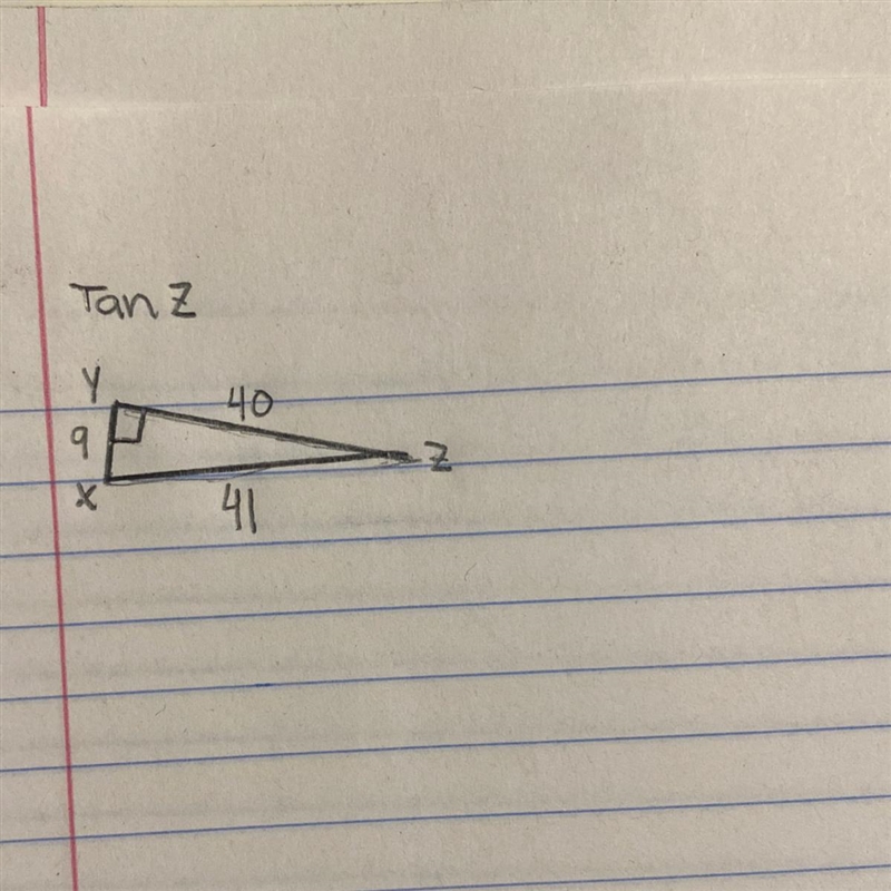 label the three sides of each triangle in relation to the given angle as “O” (opposite-example-1