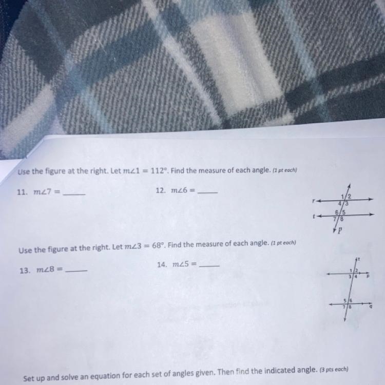 I need help on questions 11-14, please.-example-1