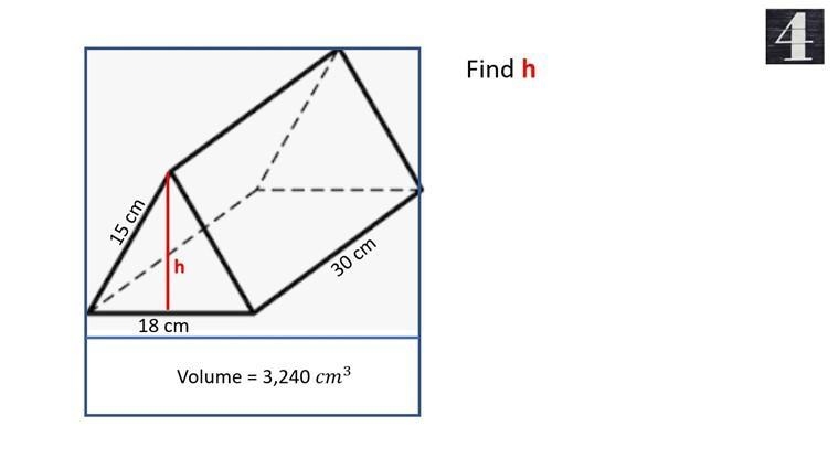 Find H of the shape.-example-1