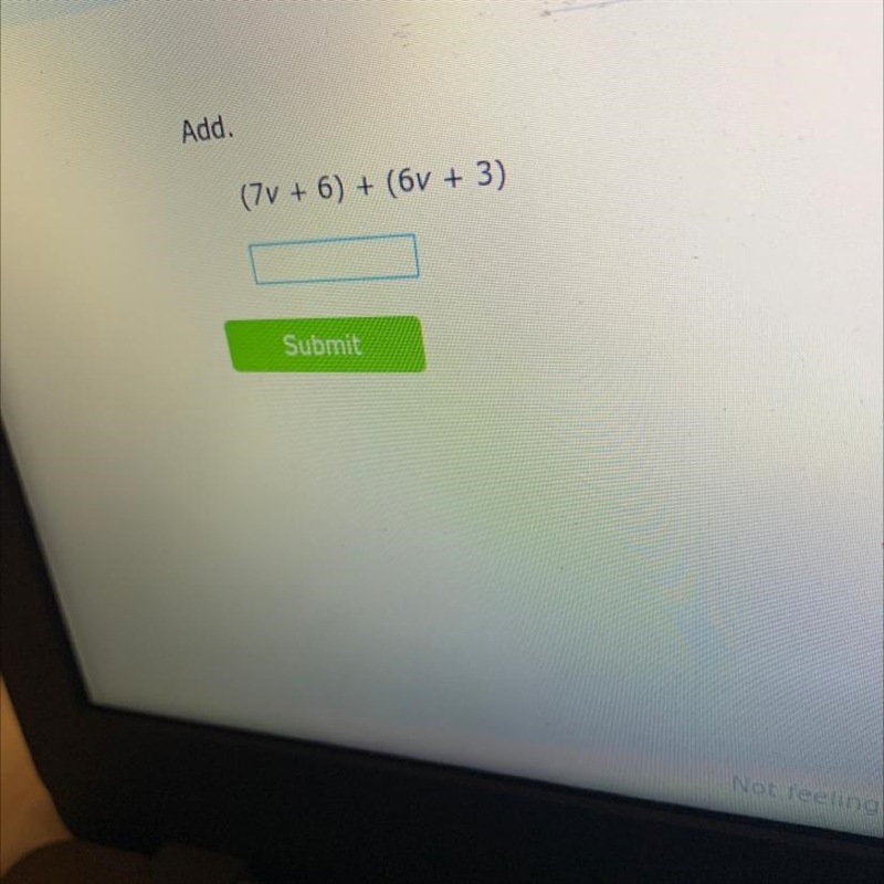 Add. (7v + 6) + (6v + 3)-example-1