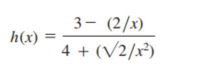 Find the limit of the function shown below (a) as x → ∞ and (b) as x → - ∞-example-1