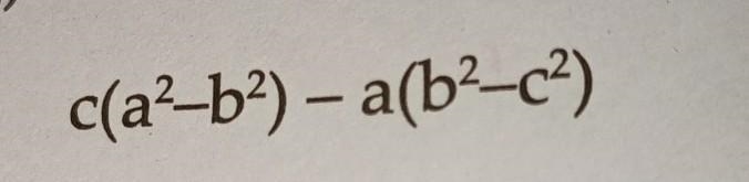 Factorise answer is (a+c) (ca-b²)​-example-1