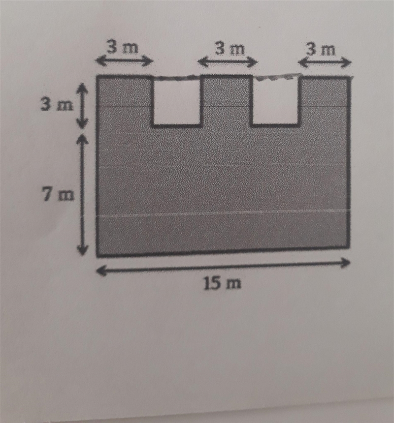 Obtain the area and perimeter of the shaded region-example-1