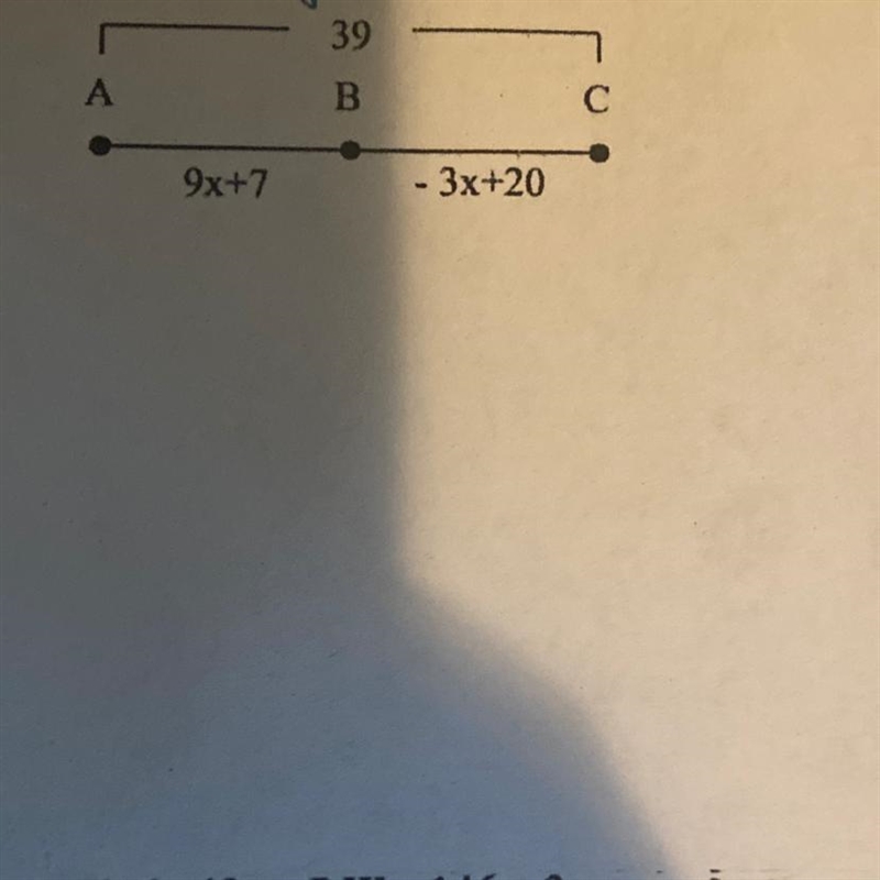 39 А В с 9х+7 - 3x+20-example-1