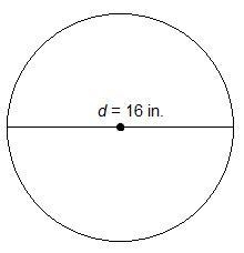 The circle has a diameter of 16 inches. What is the area of the circle, rounded to-example-1