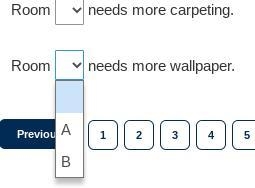 In each room shown, you plan to put down carpet and add a wallpaper border around-example-2