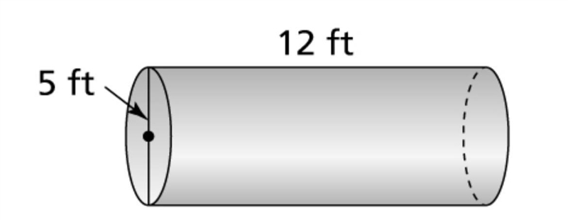 What is the volume of the cylinder? Use 3.14 for π, and round your answer to the nearest-example-1