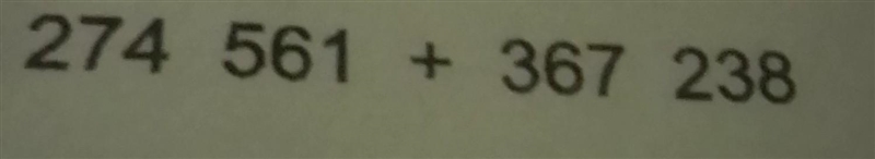 How do we calculate using the column method 274561 + 367238 ​-example-1