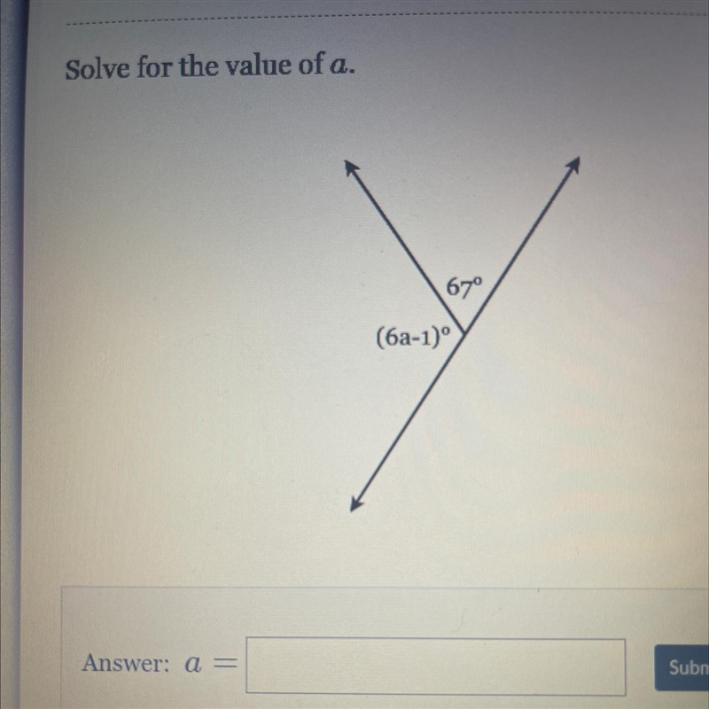 Solve for the value of a-example-1