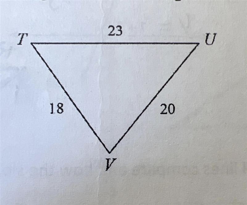 Please help Given the following diagram, order the angles from least to greatest.-example-1