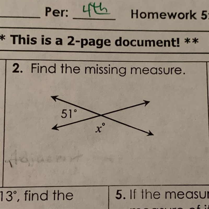 2. Find the missing measure-example-1