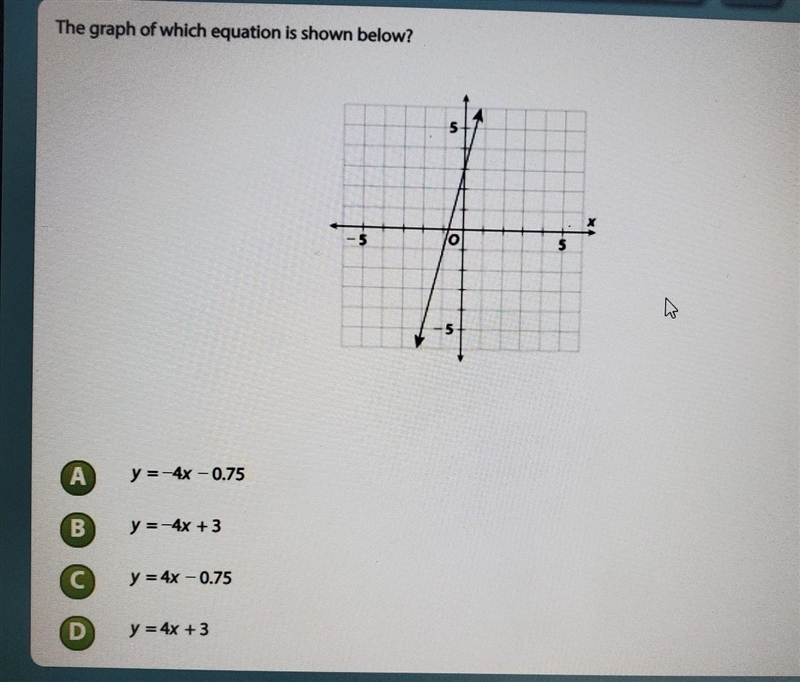 The graph of which equation is shown below? Please answer quickly!!!​-example-1