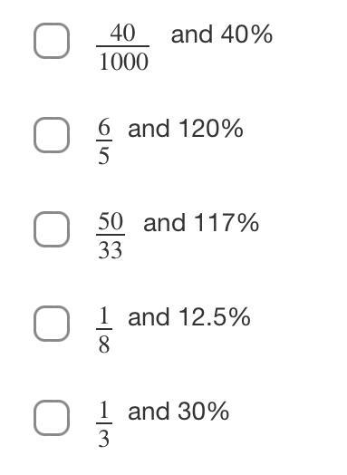 Select each pair of equivalent numbers.-example-1