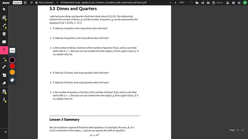 Fill in the table of input-output pairs for the given rule. Write an algebraic expression-example-3