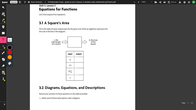 Fill in the table of input-output pairs for the given rule. Write an algebraic expression-example-4