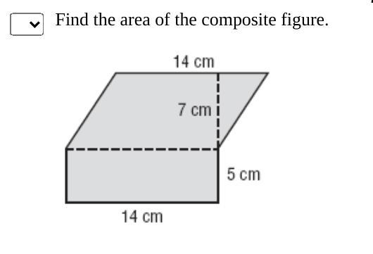 Pleas find the area of the composite figure using the image attatched. Thank you! PLEASE-example-1