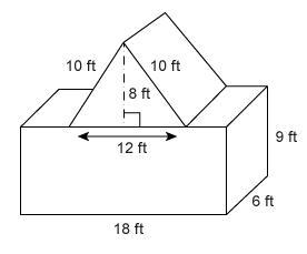 What is the surface area of this complex figure? Enter your answer in the box. ft-example-1