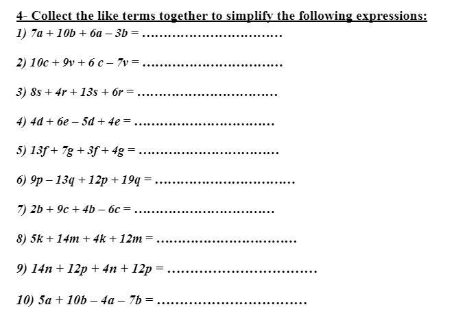 Simplifying expressions just the answers please-example-1